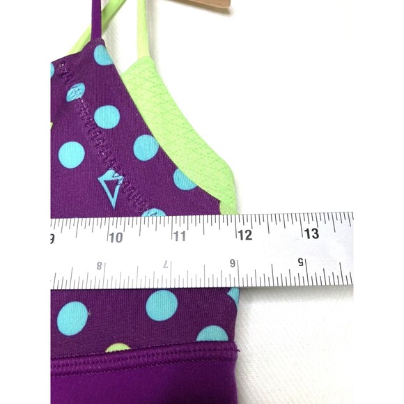 Ivivva By Lululemon Strappy Active Tank Top Girls Size 12 Multicolor Polka Dots - Picture 4 of 10